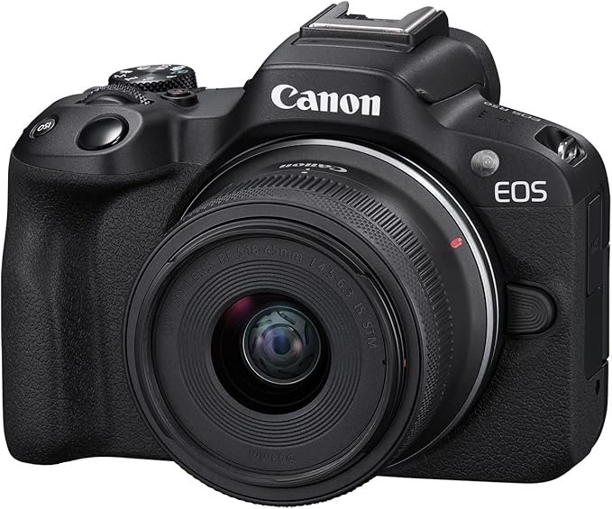 Canon EOS Rebel SL3 Digital SLR camera with a black body and lens.